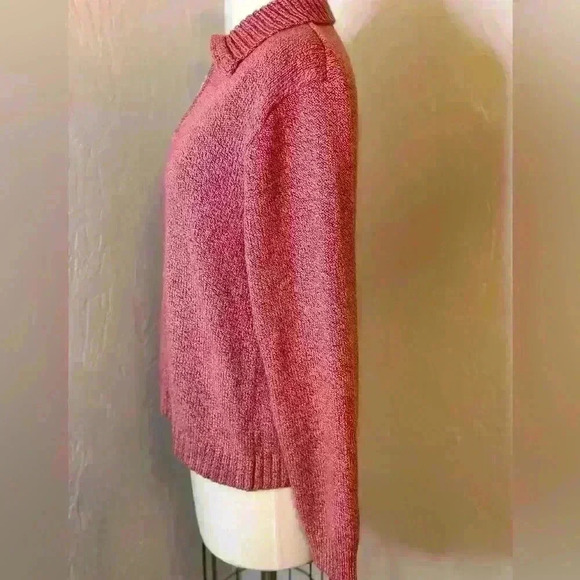 Pink‎ Mock-Neck Quarter-Zip Sweater Sz XL - Picture 6 of 9